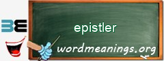 WordMeaning blackboard for epistler